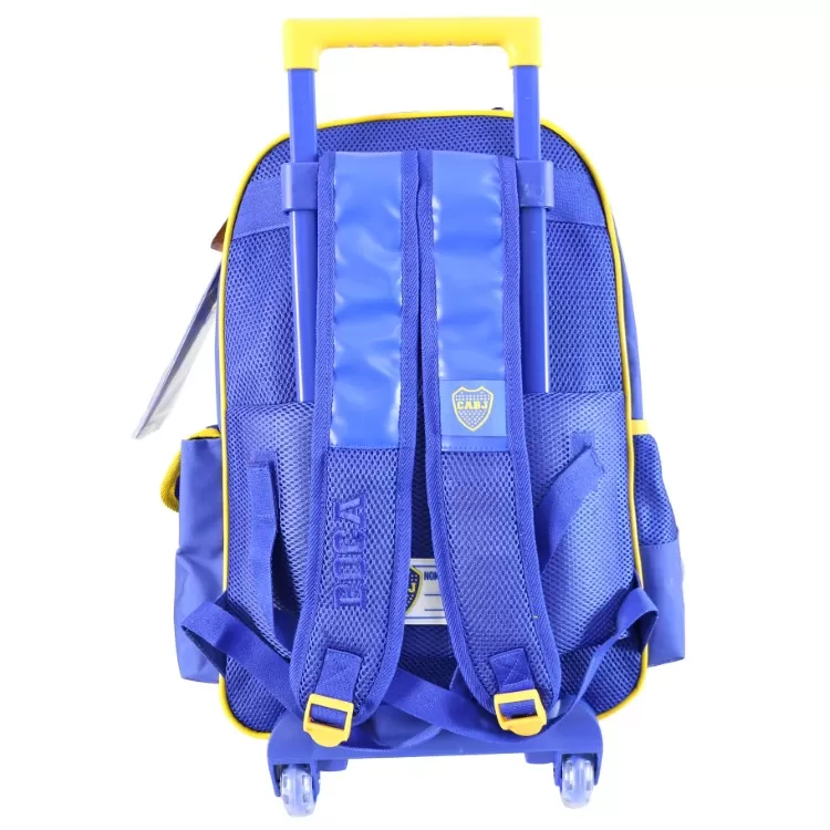 Mochila Escolar Cresko 2026 Boca Juniors 18" con Carro Art.BO612